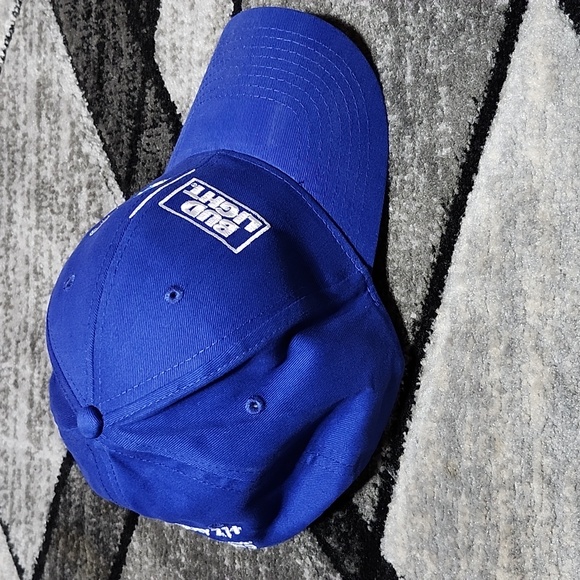 BUD LIGHT & KANSAS JAYHAWKS EMBROIDERED PARTNER OF KANSAS ATHLETICS CAP HAT - Picture 7 of 11